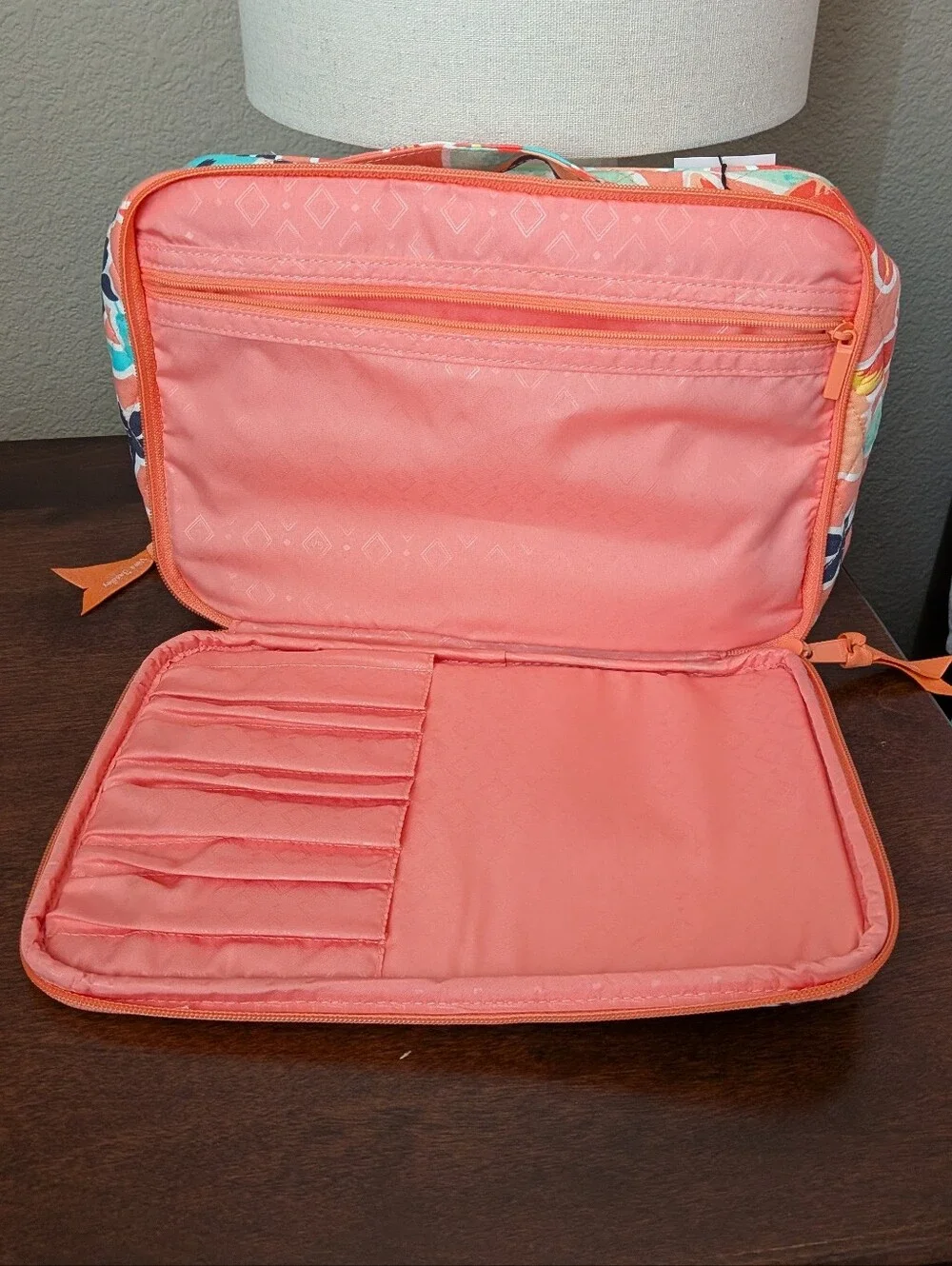 Vera Bradley Large Blush and Brush Cosmetic Bag